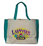 LAWYERS R FUN Large BELLA TOTEBAG w/ pockets (Choice of Colors)