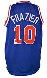 Walt Frazier Signed Knicks Jersey w/ HOF 1987 - Custom - JSA Witness - Autographed NBA Jerseys
