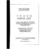 1934 1935 DODGE TRUCK Parts Book List Guide Catalog by Dodge