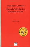 Revue Presses Universitaires de France - PUF  / Manuel d'introduction historique au droit