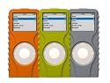 XtremeMac TuffWrap for iPod Nano (3 Pack) - Grey, Lime &  Orange
