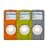 XtremeMac TuffWrap for iPod Nano (3 Pack) - Grey, Lime & Orange