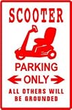 SCOOTER PARKING sign * street motorcycle