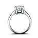 Yoursfs 1ct Solitaire Cubic Zirconia CZ Simulated Diamond Wedding Engagement Rings for Women Four Prongs