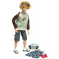 My Scene Doll Bryant - at school and at the beach fashion style - visor and mini stereo