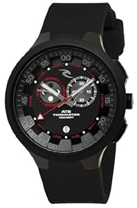 Rip Curl Men's A1103 - BLK K38 Tidemaster Silicone Black Analog Tide Surf Watch