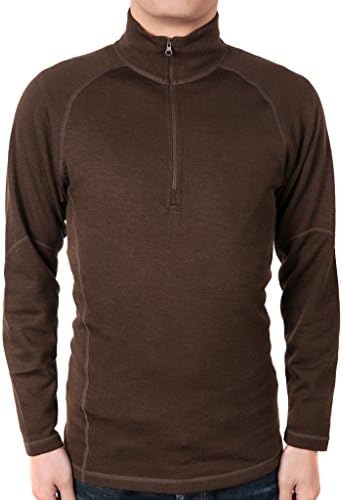 Sportown®Men's Merino Wool 1/4 Zip Mock Neck Sweater Relaxed Fit,XXL