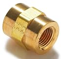 Parker 2-2-FHC-B-01 Brass, Female Pipe Hex Coupling, 1/8" Female NPT x 1/8" Female