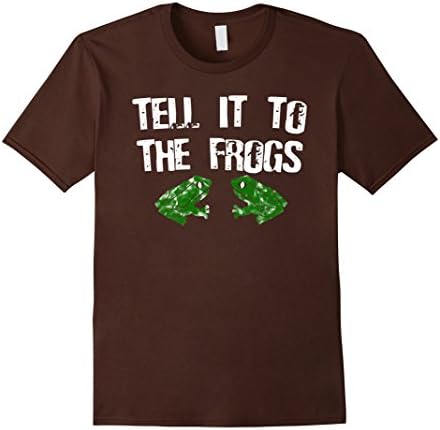 Men's Live Bait Tshirts: Tell It To The Frogs Dead Man Walking Tee Medium Brown