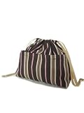 Yukiko Sato * D1 Tree Stripes of Drawstring TESAGE Purse Organizer, lined in water-proof micro fiber, Purse Insert tote bags!