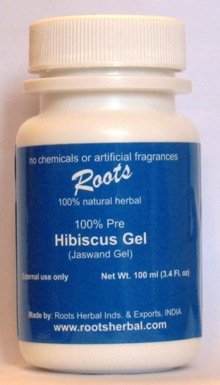 100% Pure Hibiscus Gel -- Without Chemicals, Without Additives for General Haircare