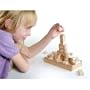 WOODEN MINI BUILDING BLOCKS FOR MODERN ARCHITECTS (MINIATURE SET OF 27 WOODEN BUILDING BLOCKS)