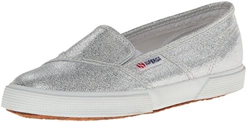 Superga Women's 2210 Lame Fashion Sneaker,Silver,39.5 EU/8.5 M US