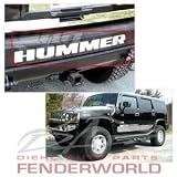 HUMMER H2 02-07 CHROME STEEL REAR BUMPER LETTERS INSERT