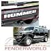Automotive : HUMMER H2 02-07 CHROME STEEL REAR BUMPER LETTERS INSERT