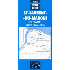 Carte de randonn�e : St Laurent-du-Maroni (Guyane)
