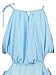 Choies Women's Blue Cut Away Open Waist Split Holiday Beach Maxi Sundress