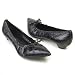 Zita Maria 'Solana' Kitten Heel (Black)