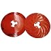 3M Disc Pad Face Plate Ribbed 81728, 9" Diameter, Red (Pack of 10)