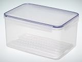 Produkt-Bild: Emsa 502237 CLIP & CLOSE Frischhaltedose, eckig 8,3 L mit Abtropfeinsatz
