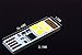 4 Pack Night Light Mini USB Lights Keychain Super Bright 6 LEDs(Creative Design:3 Pure White & 3 Warm White LEDs Light Switchover) with Smart Touch Electrodeless Dimming Switch, Qty:4