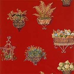 T4848 - Thibaut Wallpaper - Pattern Name = Leoda Red