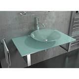 Milchglas Waschtisch Set / Waschtisch Serie 50 / Waschtische f�r Ihr exklusives Bad / Glas M�bel / Badezimmer / Waschplatzvon "Alpenberger"