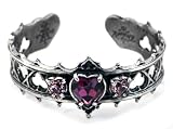 Elizabethan Crystal Heart Alchemy Gothic Bracelet