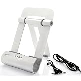 iPEGA(TM) Genuine For iPad/iPad2/ipad 3 / new ipad /iPhone3G 4G 4S /MP3 / MP4 / ipod Silver Metal Foldable Charger Stand Dock Audio Stereo Dual Speaker Rechargeable Speaker System
