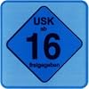 20 St�ck USK 16 Aufkleber / Sticker - Freigegeben ab 16 Jahren gem�� � 14 JuSchG.