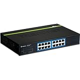 TRENDnet 16-Port Unmanaged Gigabit GREENnet Desktop Metal Housing Switch TEG-S16DG