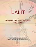 Lalit: Webster's Timeline History, 1903 - 2007