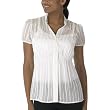 Mossimo® Black: Short-Sleeve Smocked Top - White