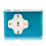 2GB BLUE CROSS STYLE CLIP MP3 PLAYER  - 500 SONGS (NOT AN APPLE IPOD SHUFFLE) - NEW , IMPROVED AUGUST 2010