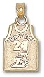 Los Angeles Lakers "Bryant" #24 Jersey 5/8" Charm/Pendant -14K/10K, Stainless Steel or Gold Plated