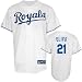 Rick Ankiel Jersey: Adult 2010 Majestic Home White Replica #24 Kansas City Royals Jersey - Small