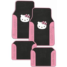 Hello Kitty Sanrio Pink Front & Rear Carpet Auto Car Truck SUV Mats