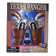 Texas Ranger Double Holster Toy Cap Gun Set (includes badge and belt)