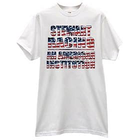 TONY STEWART AMERICAN INSTITUTION RACING FAN PRIDE USA T SHIRT jersey