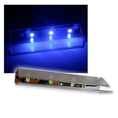 6er SET LED Glasbodenbeleuchtung 66mm blau