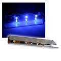 6er SET LED Glasbodenbeleuchtung 66mm blau