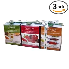 Tea of Life 3 Flower Boxes in Gift Tray, 6.9-Ounce Boxes (Pack of 3)