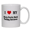 I Love/Heart Nova Scotia Duck Tolling Retriever Mug for Coffee / Hot Beverage 11 oz. MAROON