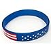 Nokia Lumia 1520 Vertical Leather Case with Magnetic closure with belt clip and belt loops + Stars Stripes Silicone Wristband