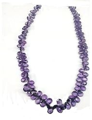 Sterling Silver Amethyst Necklace, 17 Inches