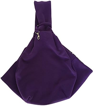 Rachel Pet Products Reversible Pet Sling Carrier Single Shoulder Bag for Small/Medium Dogs Cats, Purple