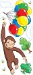 RoomMates RMK1082GM Curious George Peel & Stick Giant Wall Decal