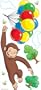 RoomMates RMK1082GM Curious George Peel and Stick Giant Mural