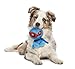 Hear Doggy Martians With Chew Guard Technology Tough Plush Dog Toy, Large Blue with Ultrasonic Silent Squeaker