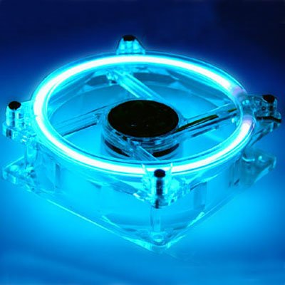 Logisys CCF80BL Blue LED 80mm Bearing Case Fan with 4 Pin Connector On Sale
